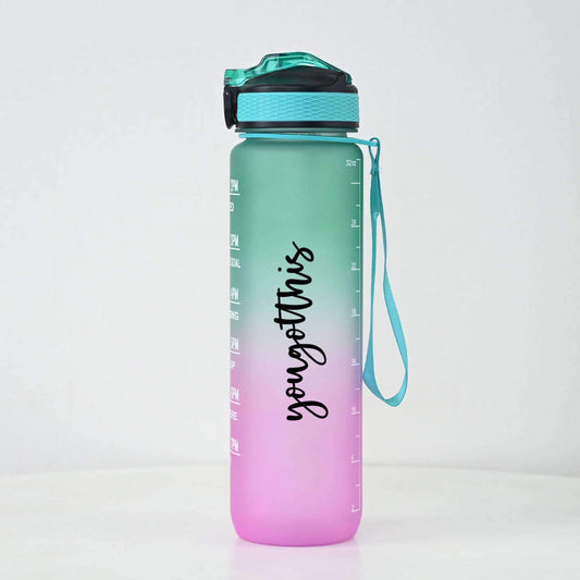 Water Bottle Pink / Green